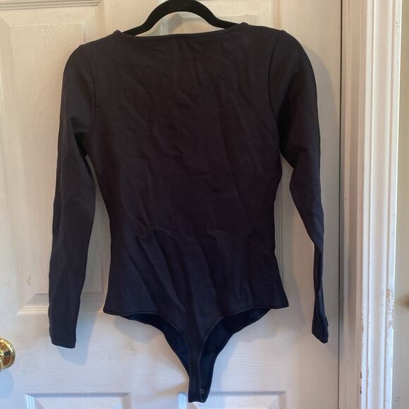 Abercrombie & Fitch women’s medium long sleeve square neck body suit top - Picture 5 of 5